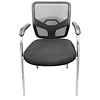 Cadeira conferencia fixa D150 preta