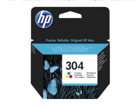 Tinteiro Original HP nº 304 Tri-color