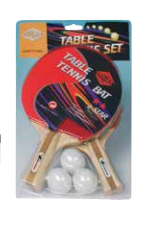 Set Raquetes Tenis mesa+3 bolas ping-pong