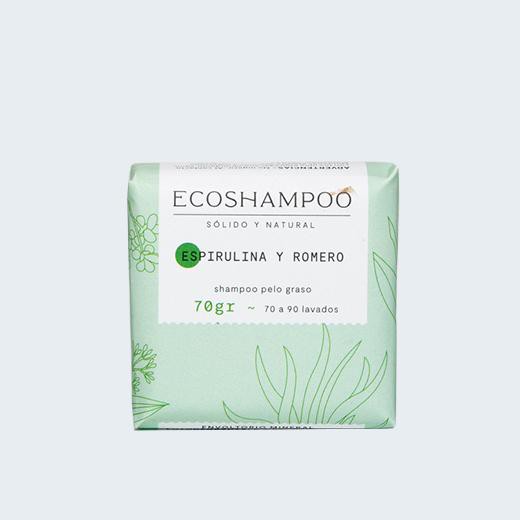 Shampoo Pelo Graso/Espirulina y Romero