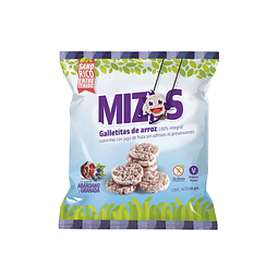 MIZOS/ GALLETAS DE ARROZ ARANDANO 16gr