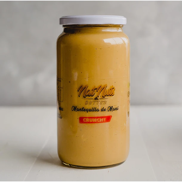 NAT NUTS / Mantequilla de maní Crunchy 1kg