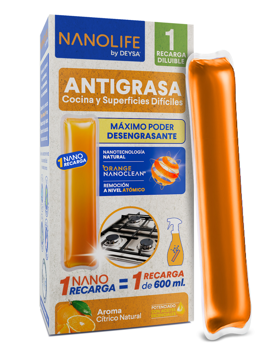 Nanolife Antigrasa Cocina y Superficies Difíciles 