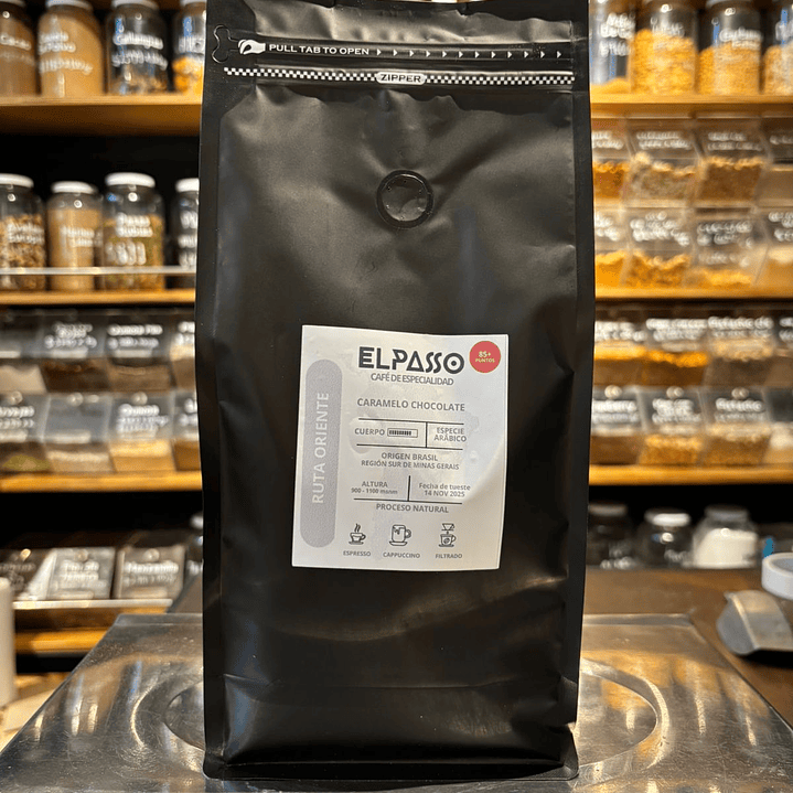 Café ELPASSO – Caramelo & Chocolate (Brasil, Sur de Minas) – 1 kg GRANO Y MOLIDO 1
