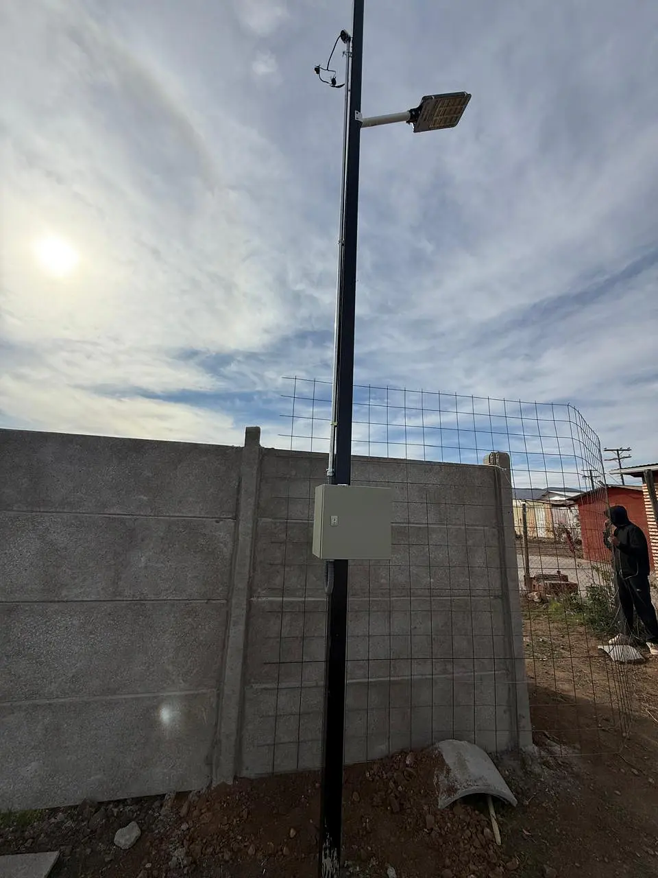 Empalme BT1 con instalación de luminaria – Localidad Nueva Aurora (Ovalle)  6