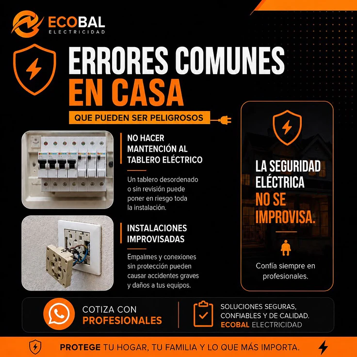   Errores comunes en casa