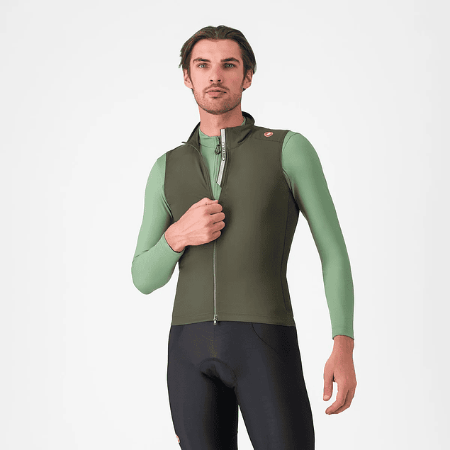 Cortaviento Castelli Espresso Vest s/mangas Green
