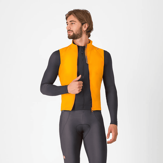 Cortaviento Castelli Espresso Vest s/mangas Orange