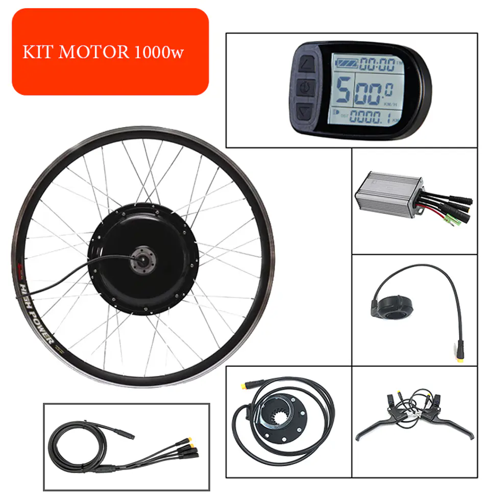 KIT motor electrico bicicleta  1000w   1