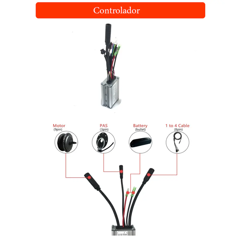 KIT motor electrico bicicleta  1000w   2