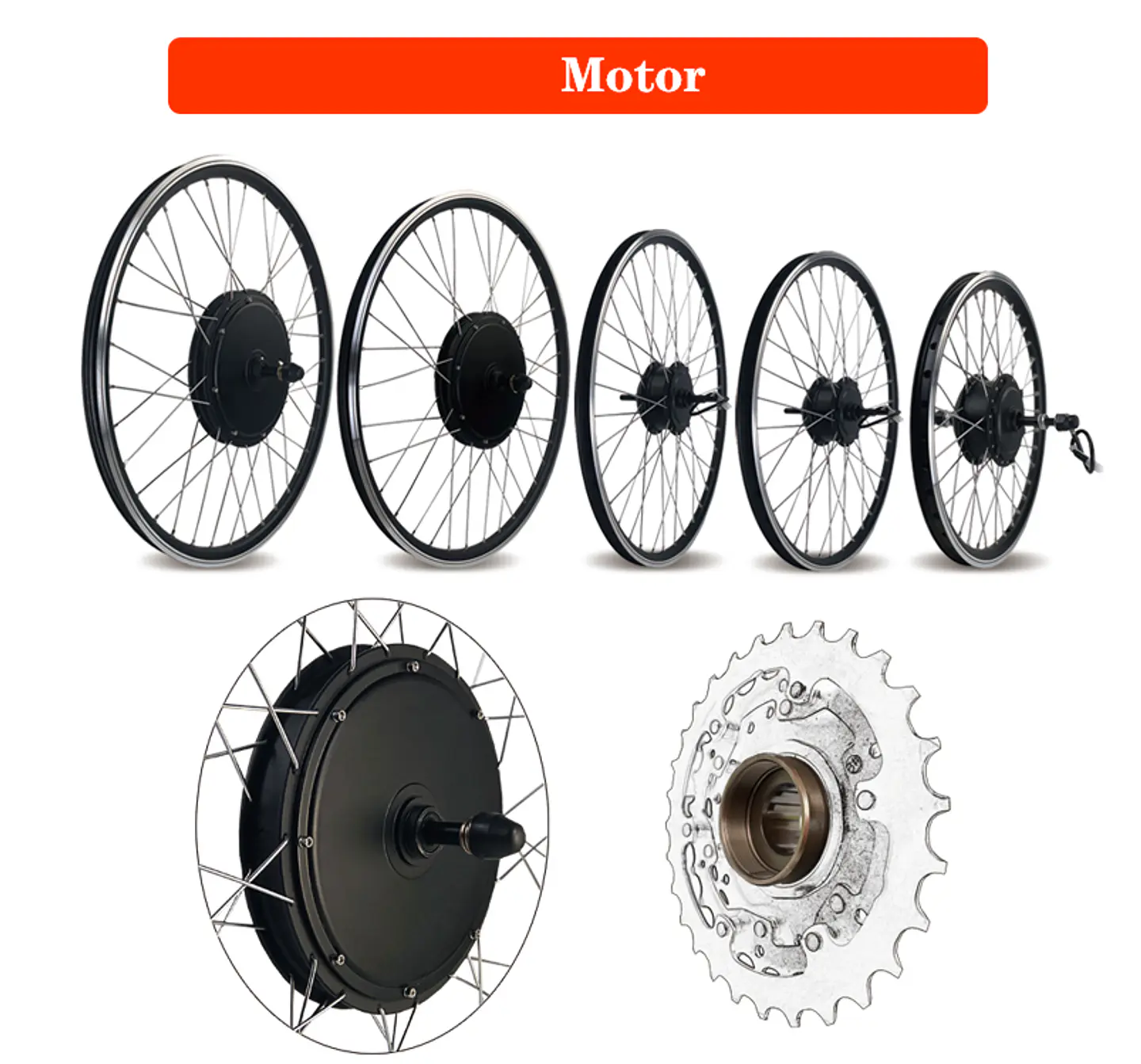 KIT motor electrico bicicleta  1000w   4
