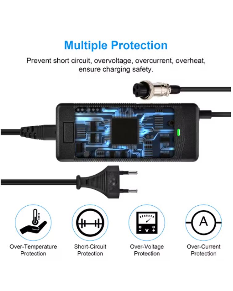 Cargador 67.2 v  2amperes generico