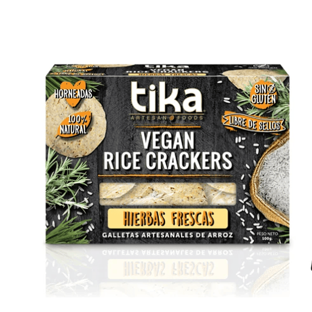 Galletas Crackers Vegan Hierbas Frescas