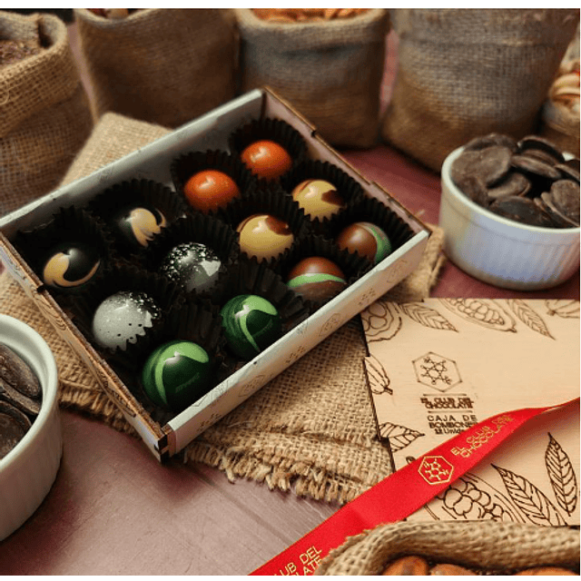 Caja de Pralines 12U (Chocolates)