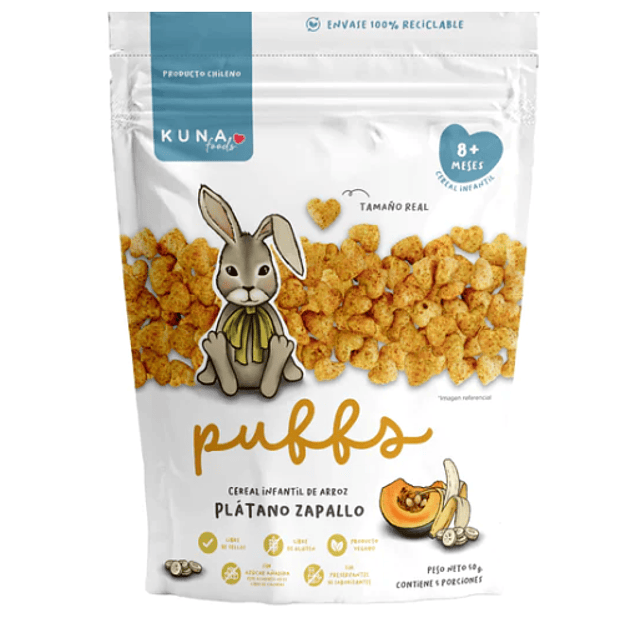 Puffs Plátano Zapallo Familiar 50g