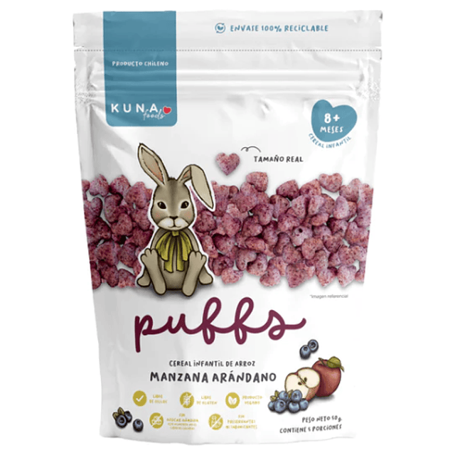 Puffs Manzana Arandano Familiar  50g