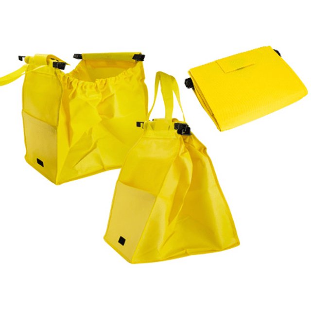 BOLSA REUTILIZABLE PARA CARRO 35X35X25CM - AMARILLO