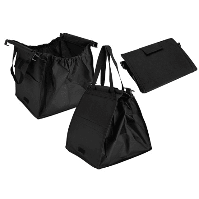 BOLSA REUTILIZABLE PARA CARRO 35X35X25CM - NEGRO