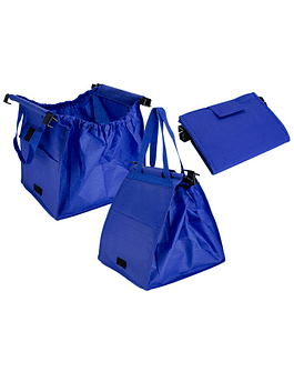 BOLSA REUTILIZABLE PARA CARRO 35X35X25CM - AZULINO