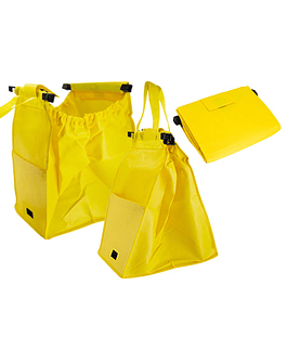 BOLSA REUTILIZABLE PARA CARRO 37X48X26CM - AMARILLO