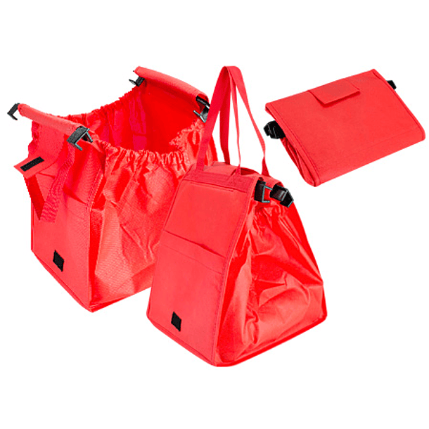 BOLSA REUTILIZABLE PARA CARRO 37X48X26CM - ROJO 1