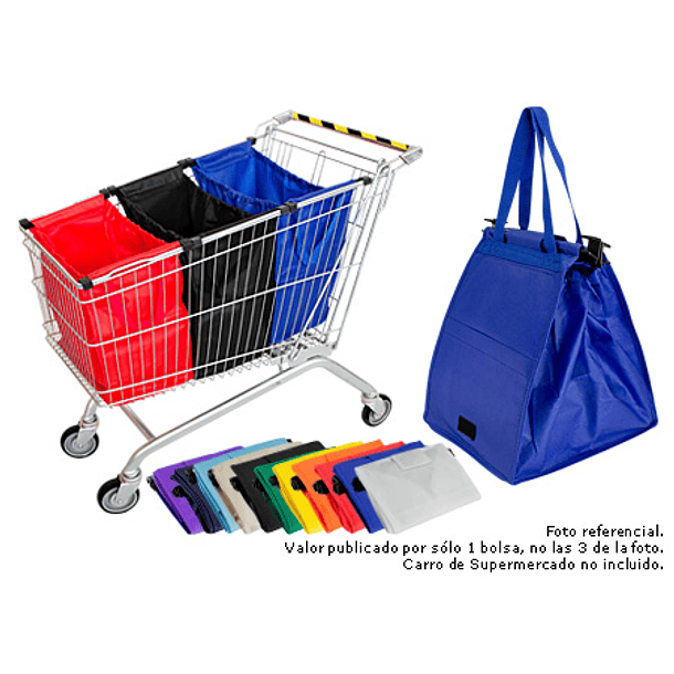 BOLSA REUTILIZABLE PARA CARRO 37X48X26CM - ROJO 2