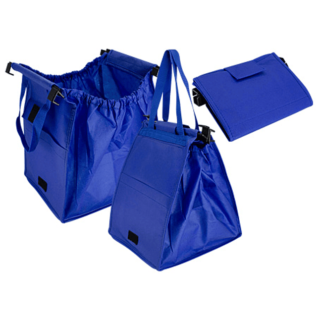 BOLSA REUTILIZABLE PARA CARRO 37X48X26CM - AZULINO