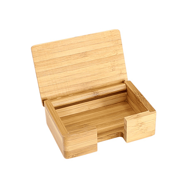 PORTA TARJETAS DE VISITA SOBREMESA EN MADERA DE BAMBOO