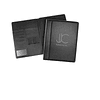 Carpeta Eco-Cuero Negro  personalizada ecofamy