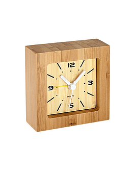 Reloj Despertador de madera de Bamboo ecofamy