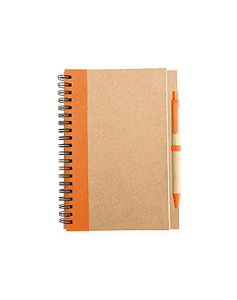 CUADERNO ECOLOGICO GRANDE Ecofamy - naranja