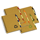 CUADERNO ECOLOGICO CON TAPA DURA DE CARTON  1