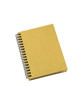 LIBRETA ECOLOGICA CON TAPA DURA DE CARTON - CAFE