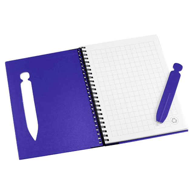 CUADERNO ECOLOGICO CON TAPA DURA Y BOLIGRAFO