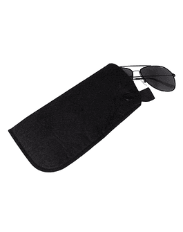 ESTUCHE PORTA LENTES DE FIELTRO ECOFAMY - NEGRO