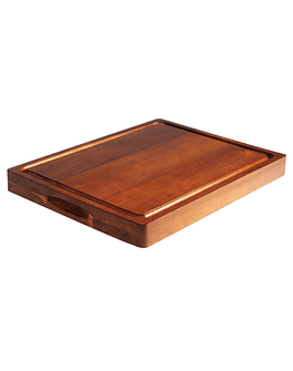 TABLA DE MADERA DE ACACIA REVERSIBLE 40X30.5 CM.