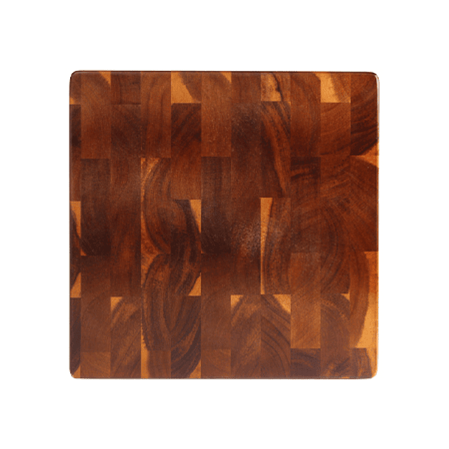 TABLA DE MADERA DE ACACIA CUADRADA 30X30 CM.
