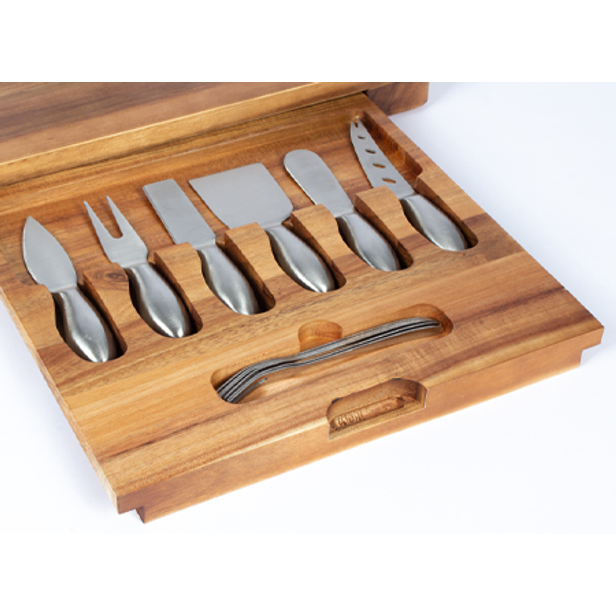 TABLA DE MADERA PARA QUESOS CON 12 HERRAMIENTAS