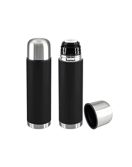 TERMO DE ACERO INOXIDABLE DOBLE PARED  - NEGRO