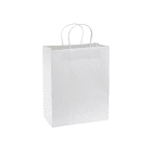 BOLSA DE PAPEL 28X36X12CM 12U ECOFAMY  - BLANCO 2