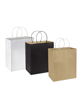 BOLSA DE PAPEL 28X36X12CM 12U ECOFAMY 