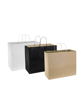 BOLSA DE PAPEL 40X33X15CM 12U ECOFAMY 