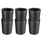 SET DE 6 VASOS DE CACHO ECO-CUERO + 30 DADOS 3