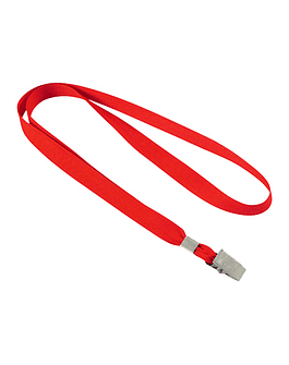 LANYARD PORTA-CREDENCIAL CLÁSICO SUBLIMACIÓN - ROJO