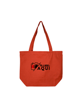 Deluxe Bolsa Canvas Algodón SUSTENTA PERSONALIZADA - naranja