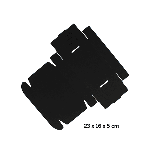 Caja autoarmable 23x16x5 cm. ECOFAMY