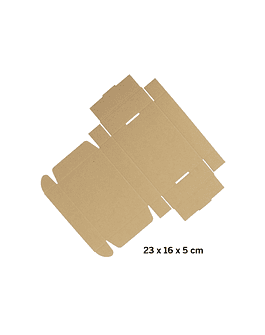 Caja autoarmable 23x16x5 cm. ECOFAMY - NATURAL