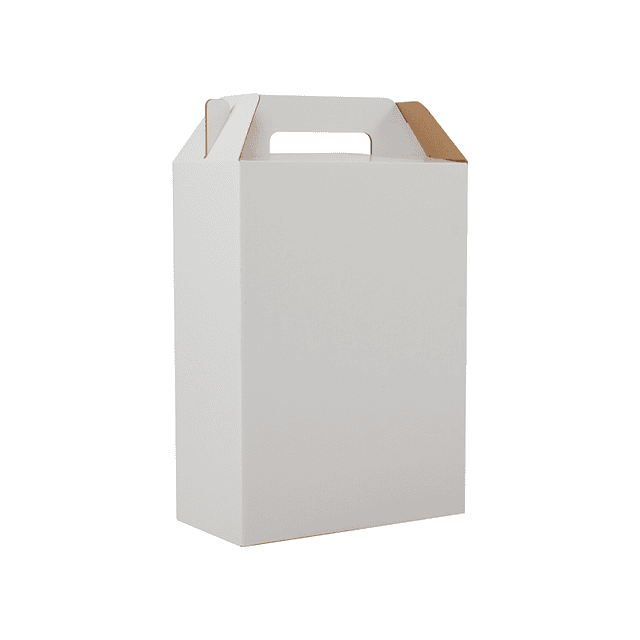 Caja autoarmable con asas, 26x35x13 cm. ECOFAMY