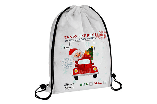 MORRAL NAVIDEÑO DE TNT PARA ENVOLVER REGALO