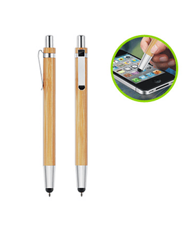 Bolígrafo de bamboo touch-screen ecofamy